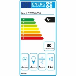 Conventional Hood BOSCH DWB98JQ50 90 cm 843 m³/h 160W A+ Steel |  H...