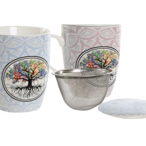 Cup with Tea Filter Home ESPRIT Blue Pink 340 ml (2 Units) |  Cups ...