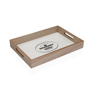 Schale Versa Gourmet Holz MDF 24 x 4,5 x 34 cm |  Geschirr, Tablett...