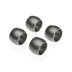 Serviettenring Versa Silberfarben Polypropylen 4,7 x 3,2 x 4,7 cm 4...