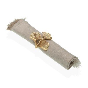 Serviettenring Versa Gold Metall Zinklegierung 4 x 4,5 x 5,5 cm |  ...