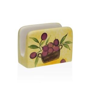 Porte-serviettes Versa Céramique 5 x 8 x 11 cm Olive |  Autres acce...