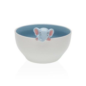 Bowl Versa Porcelain 15,8 x 9,5 x 14 cm Elephant |  Plates, platter...