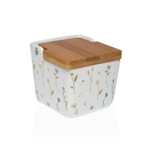 Salière avec couvercle Versa Laison Céramique 8,8 x 8,5 x 8,8 cm | ...