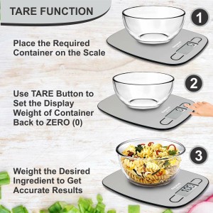 Digital Kitchen Scale Taurus EASY INOX Stainless steel |  Kitchen s...