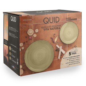 Tableware Quid Vita Natura Green Ceramic 18 Pieces |  Plates, platt...