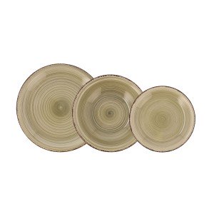 Tableware Quid Vita Natura Green Ceramic 18 Pieces |  Plates, platt...