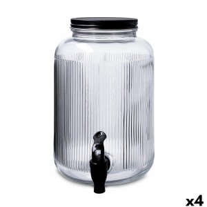 Drinks dispenser Quid Maison Transparent Glass 4 L (4 Units) |  Gla...