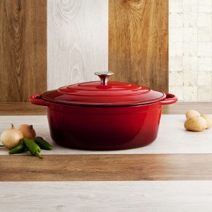 Casserole with lid Bidasoa Fierro Red 4,3 L 30 x 23 cm (2 Units) | ...