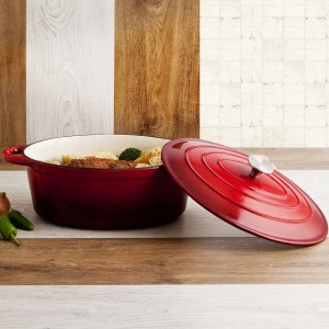 Casserole with lid Bidasoa Fierro Red 4,3 L 30 x 23 cm (2 Units) | ...