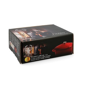 Casserole with lid Bidasoa Fierro Red 4,3 L 30 x 23 cm (2 Units) | ...