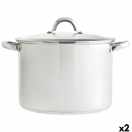 Topf mit Deckel Quid Ottawa Ø 30 cm (2 Stück) |  Pfannen und Töpfe ...