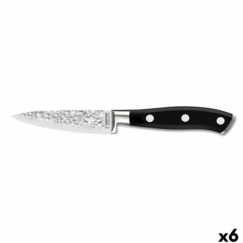 Couteau de table Sabatier Carbon Noir Métal (6 Unités) |  Couteaux ...