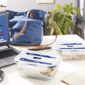 Lunchbox hermetisch Luminarc Pure Box Active zweifarbig Glas 1,22 L...