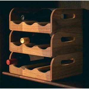 Bottle rack Home ESPRIT Natural 29 x 26 x 12 cm |  Bottle racks   |...