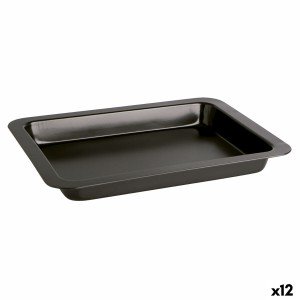 Baking tray Quid Sweet Grey Black Metal 36 x 24 x 4 cm (12 Units) |...