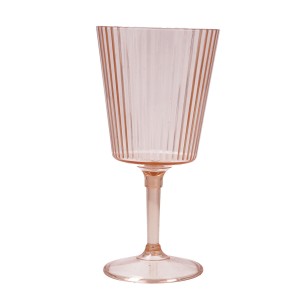 Wineglass Quid Sunset Coral Coral Plastic 400 ml (12 Units) |  Glas...