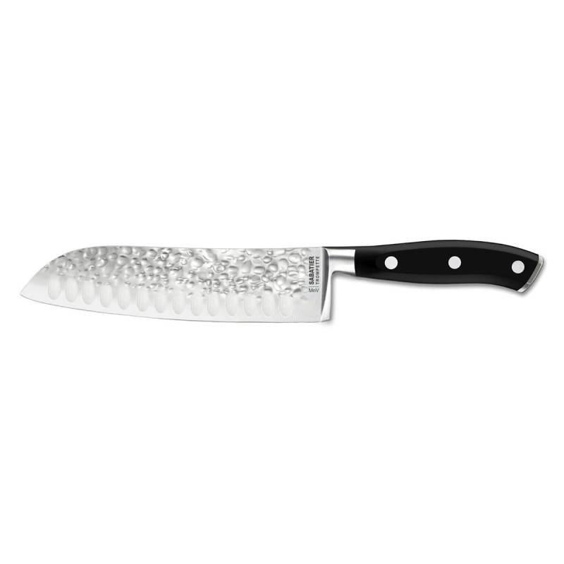 Santokumesser Sabatier Carbon Schwarz Metall Bakelit (6 Stück) |  M...