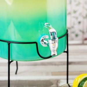 Drinks dispenser Quid Viba Multicolour Glass 7,5 L (2 Units) |  Gla...