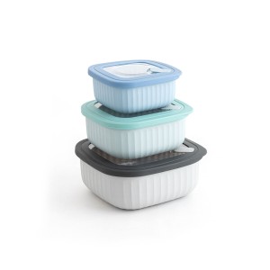 Set of lunch boxes Bidasoa Mia Multicolour Plastic BPA-free 450 ml ...