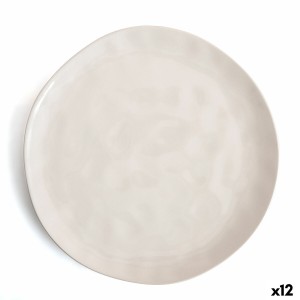 Flacher Teller Bidasoa Cosmos Weiß aus Keramik 26 cm (12 Stück) |  ...