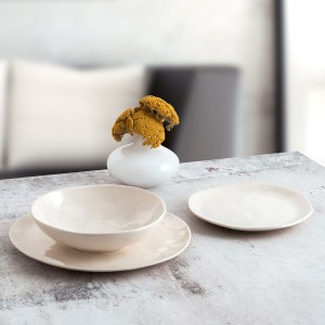 Assiette plate Bidasoa Cosmos Blanc Céramique 26 cm (12 Unités) |  ...