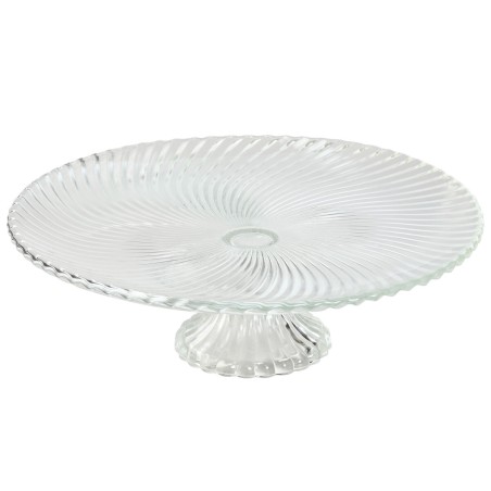 Flat Plate Home ESPRIT Transparent Crystal 31 x 31 x 9,5 cm