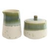 Laitière et sucrier Home ESPRIT Blanc Vert Porcelaine 250 ml 9 X 9 ...