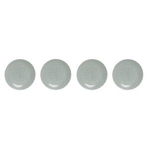 Plate set Home ESPRIT Green Stoneware Mandala Arab 27 x 27 x 2,5 cm...