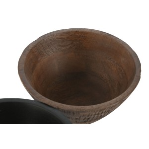 Snack Bowl Home ESPRIT Brown Black Light brown Mango wood Colonial ...