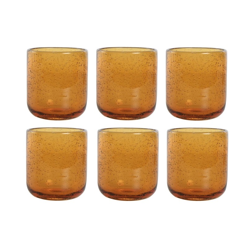 Set de Verres Home ESPRIT Ambre Verre 320 ml (6 Unités) |  Verres e...