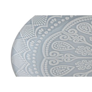 Geschirr-Set Home ESPRIT Blau Steingut Mandala Araber 27 x 27 x 2,8...