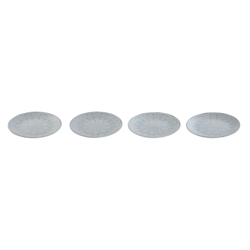 Geschirr-Set Home ESPRIT Blau Steingut Mandala Araber 19,5 x 19,5 x...