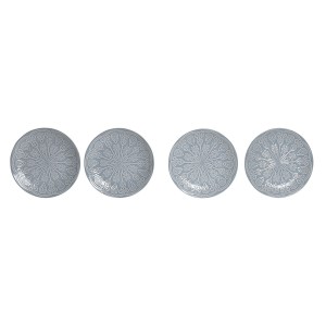 Geschirr-Set Home ESPRIT Blau Steingut Mandala Araber 19,5 x 19,5 x...