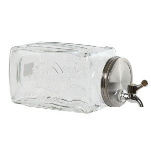 Water Dispenser Home ESPRIT Transparent Metal Crystal 13 x 13,5 x 3...