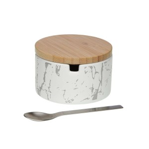 Sugar Bowl Versa Ceramic Bamboo Steel Dolomite 12 x 6,5 x 10 cm |  ...