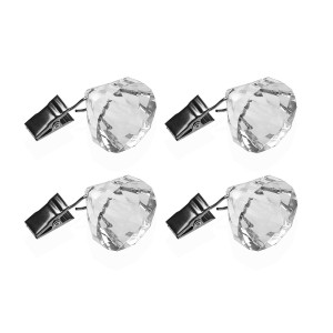 Pince pour nappe Versa 3,6 x 6 x 3,6 cm Diamants 4 Pièces |  Sous-v...