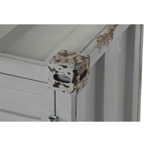 Flaschenregal Home ESPRIT Grau Himmelsblau 77 x 41 x 64 cm |  Flasc...
