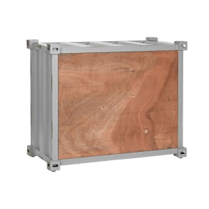 Flaschenregal Home ESPRIT Grau Himmelsblau 77 x 41 x 64 cm |  Flasc...