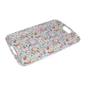 Tray Versa Melamin 31 x 3 x 46,2 cm Flowers |  Plates, platters and...