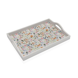 Schale Versa Holz MDF 24 x 4,5 x 34 cm Blomster |  Geschirr, Tablet...