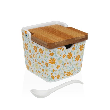 Sugar Bowl Versa Clivia Ceramic 8,8 x 8,5 x 8,8 cm |  Other accesso...