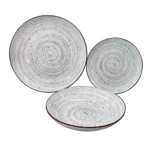 Assiettes Versa Lua Gris Porcelaine 18 Pièces |  Assiettes, plats e...
