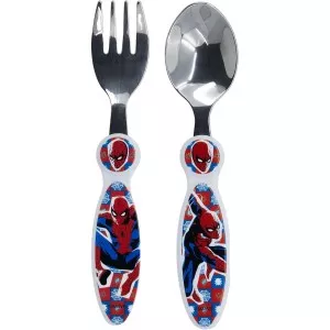 Cutlery set Spider-Man CZ11342 Stainless steel Multicolour 2 Pieces