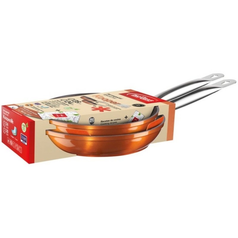 Pan Inoxibar KOOPERME Copper Toughened aluminium Ø 24 cm Ø 28 cm (2...