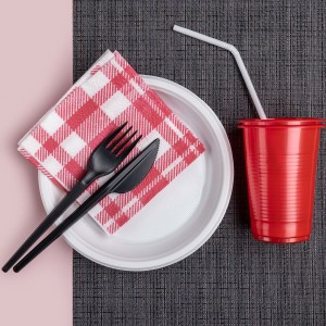 Mehrweg-Teller-Set Maxi Products Weiß Kunststoff 100 Stücke |  Gesc...