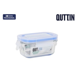 Lunch box Inde Quttin Rectangular 120 ml 11 x 8 x 5,1 cm (24 Units)...