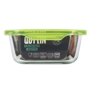 Lunch box Quttin Rectangular 1L 22 x 15,5 x 6,5 cm (6 Units) |  Lun...