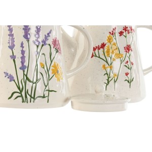 Teapot Home ESPRIT Multicolour Porcelain 900 ml (2 Units) |  Glasse...