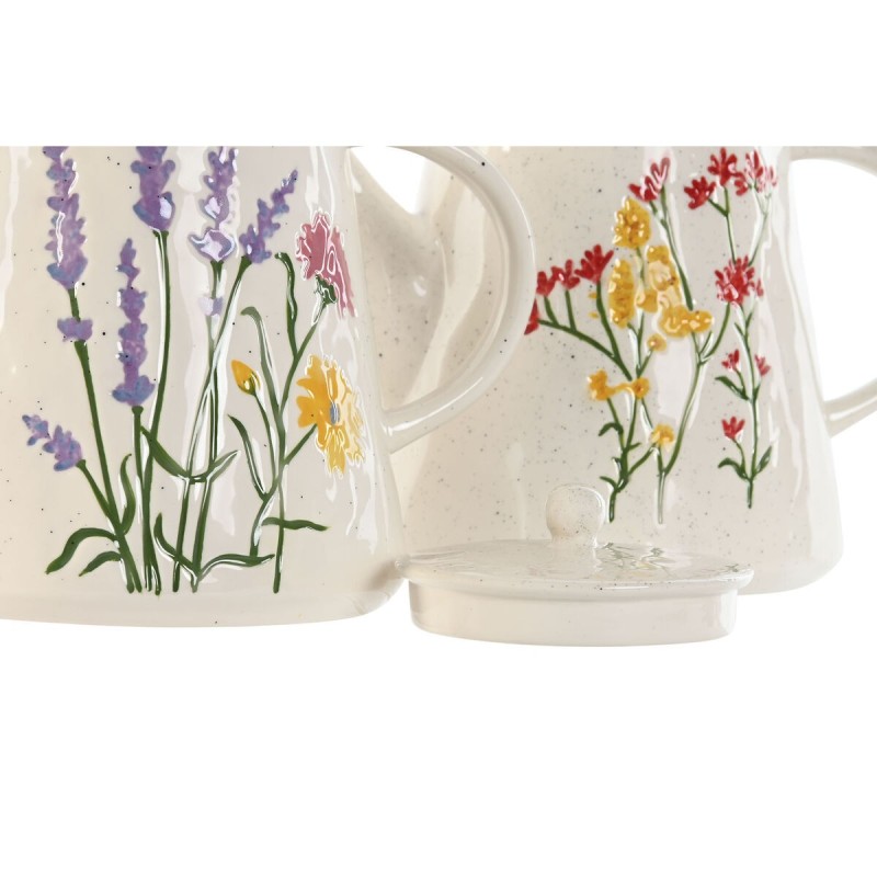 Teapot Home ESPRIT Multicolour Porcelain 900 ml (2 Units) |  Glasse...